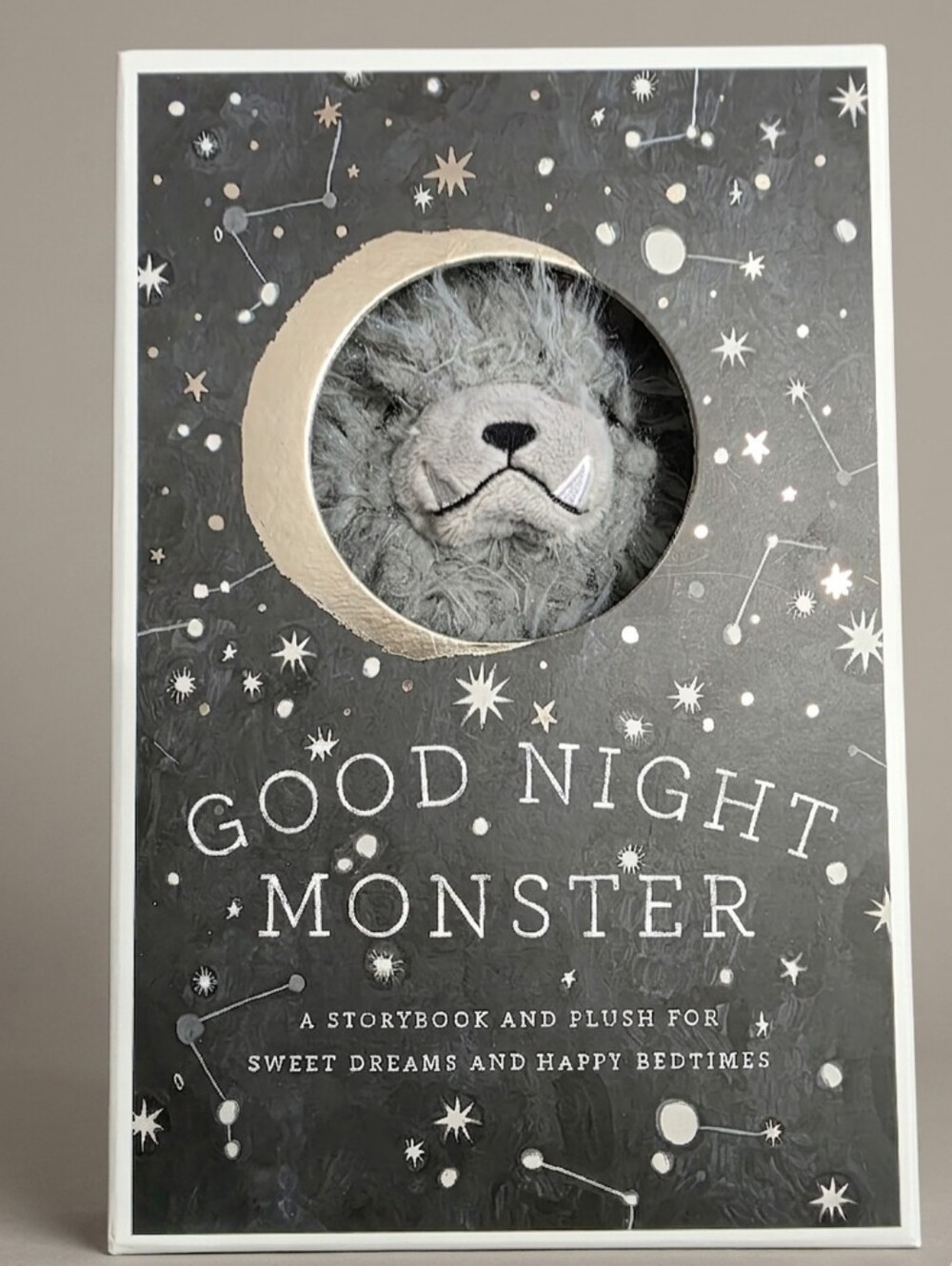 🆕️📖Good Night Monster Plush Book Set - Gray Plush📖